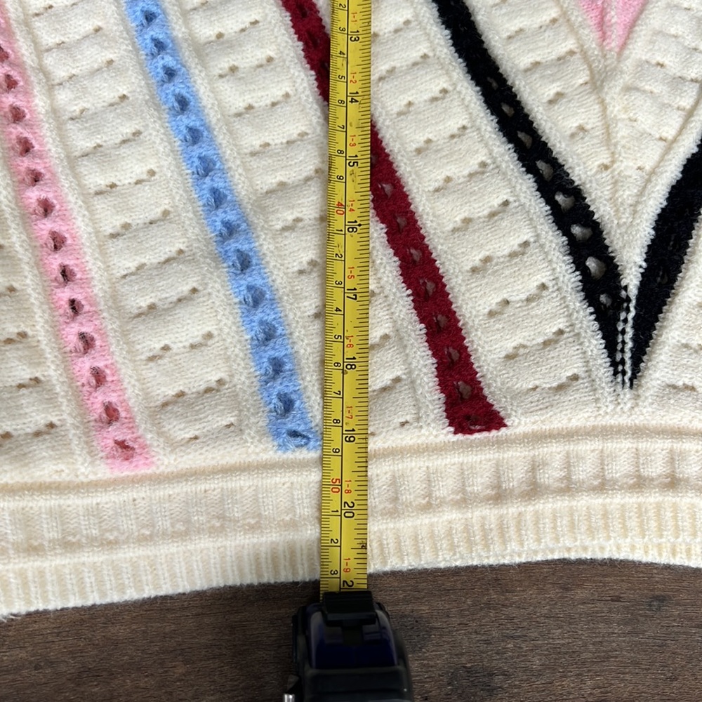 &merci stripe crew neck knit sweater - Picture 8 of 12